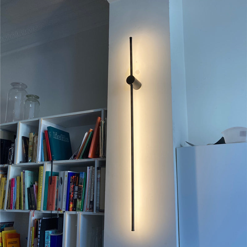 Edge Moderne Industrie Design LED Wandlamp Zwart Metaal Hal Tuin