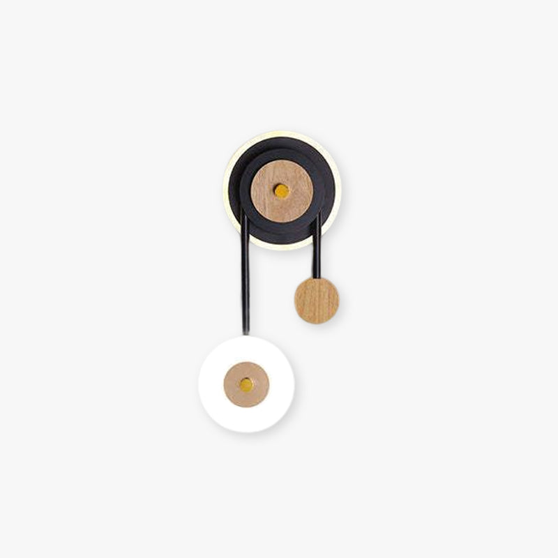 Nielsen Design LED Wandlampen Wit Zwart Metaal Hout Eetkamer Slaapkamer