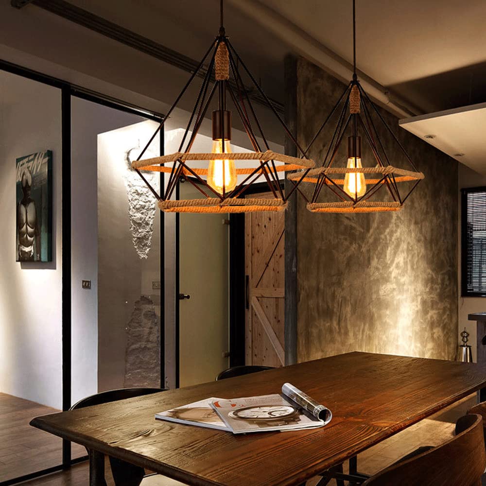 Epoch Countryside Diamant Hanglampen Zwart Metaal Keuken/Café