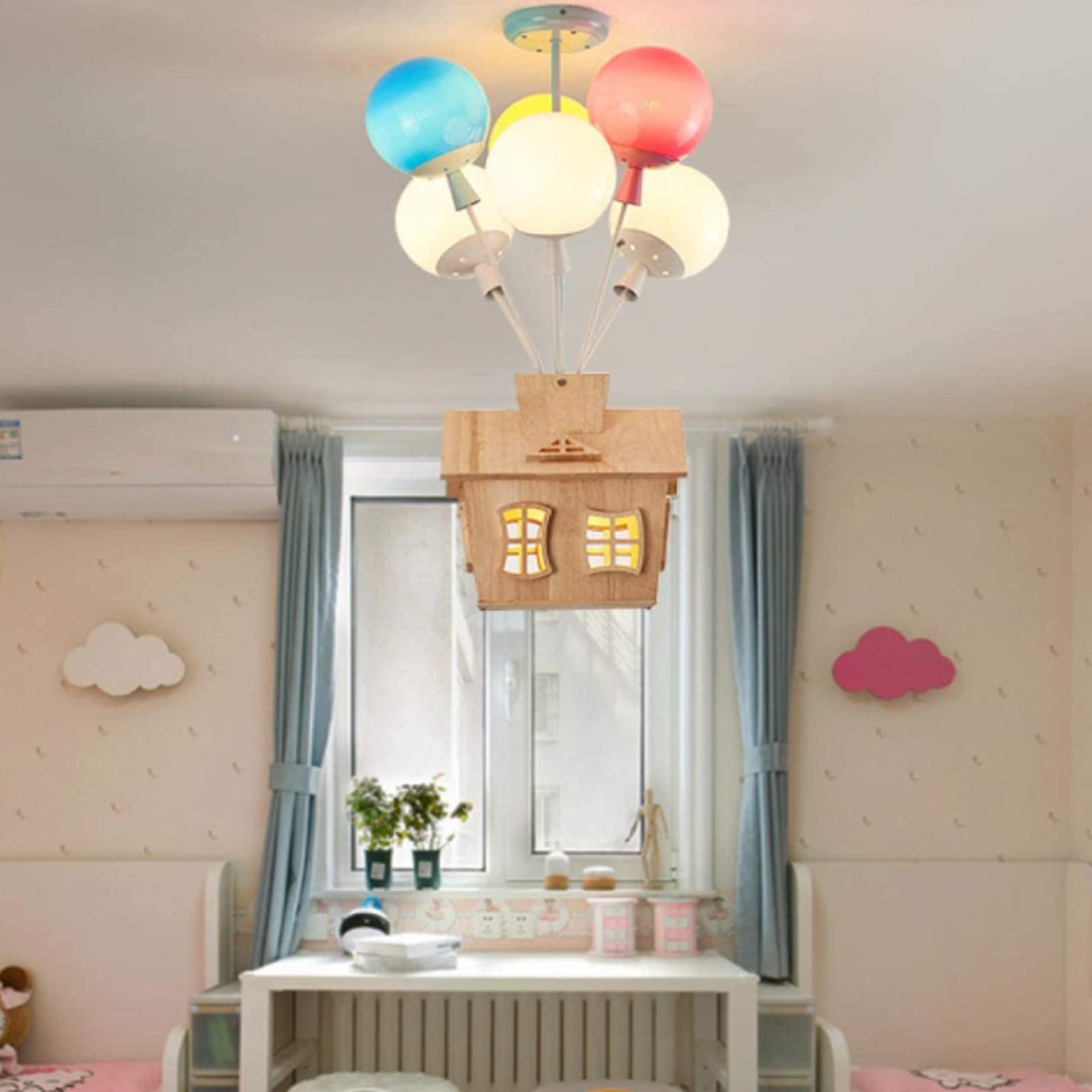 Fateh Creatief Plafondlamp Metaal/Wood Kinderkamer/Slaapkamer