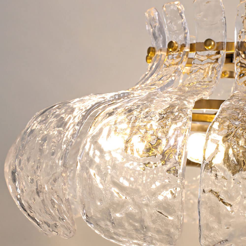 Bella Modern Peer Gevormd Kroonluchters IJs Smelten Glas Slaapkamer