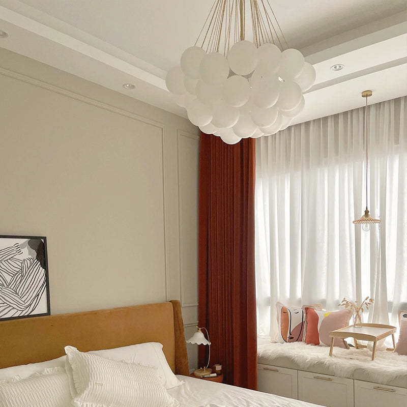 Valentina Design Bol LED Hanglamp Metaal/Glas Zwart/Goud Slaap/Eet/Woonkamer