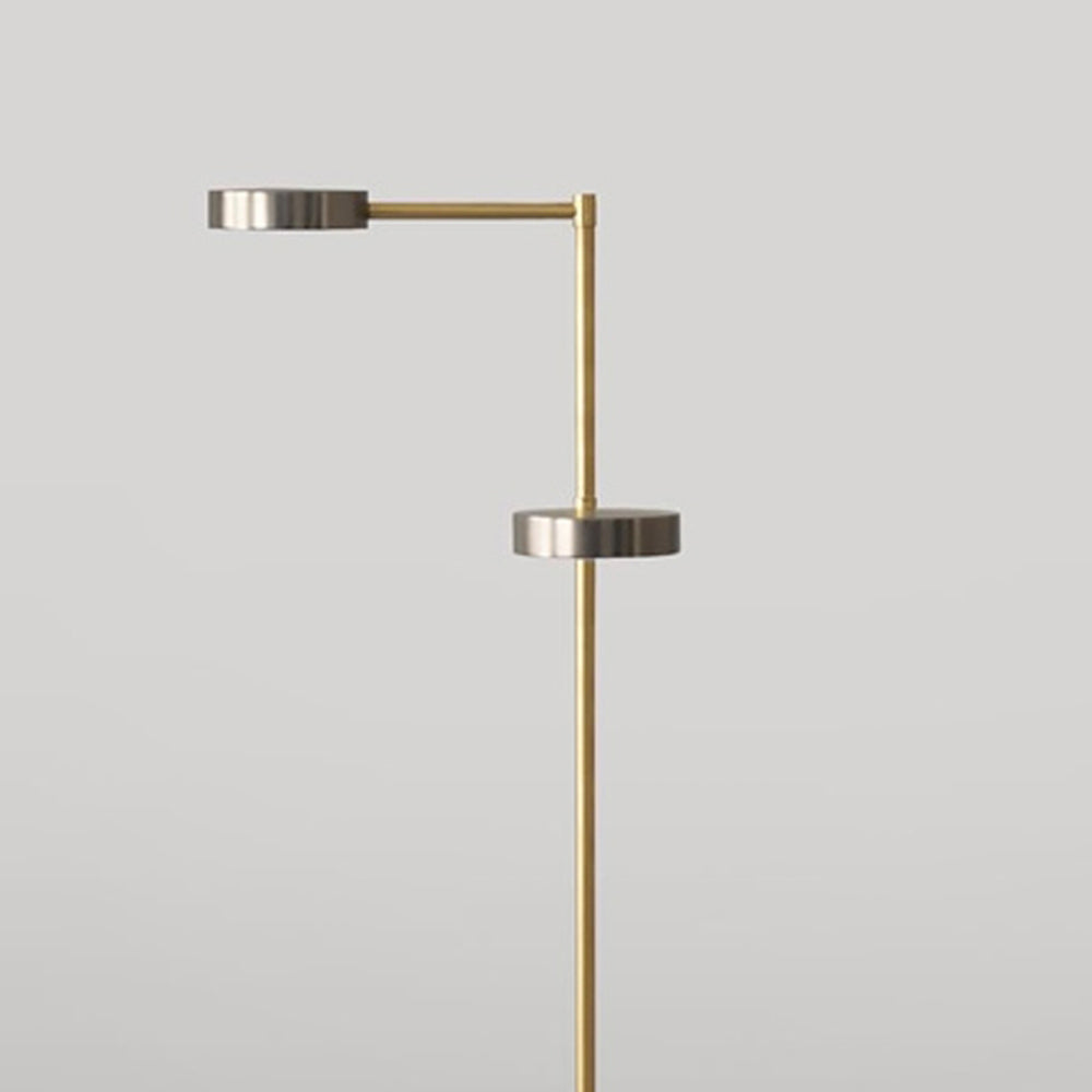 Salgado Minimalistische LED Vloerlamp Zwart Goud Metaal Woonkamer