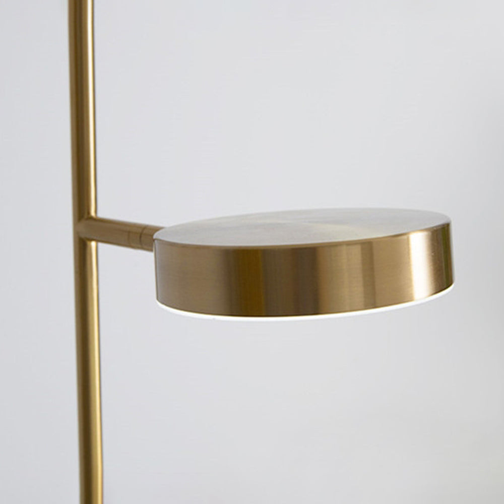 Salgado Minimalistische LED Vloerlamp Zwart Goud Metaal Woonkamer