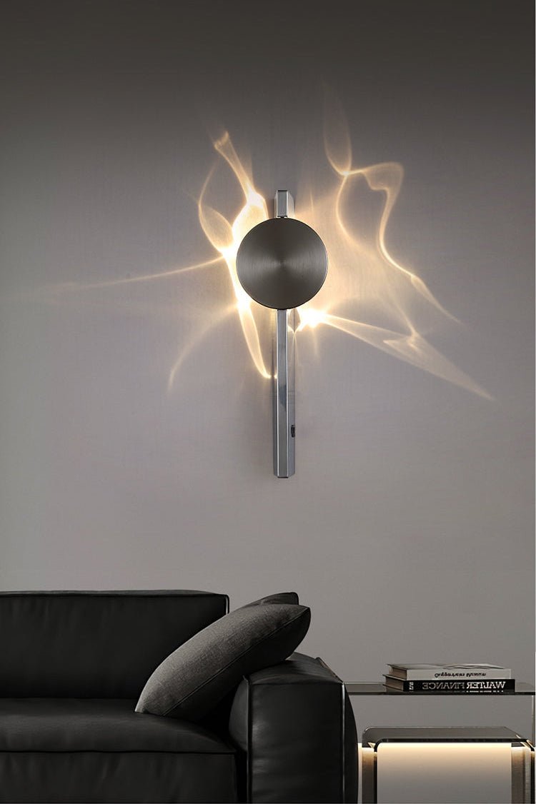 Pethr Wave Minimalistische wandlamp van staal