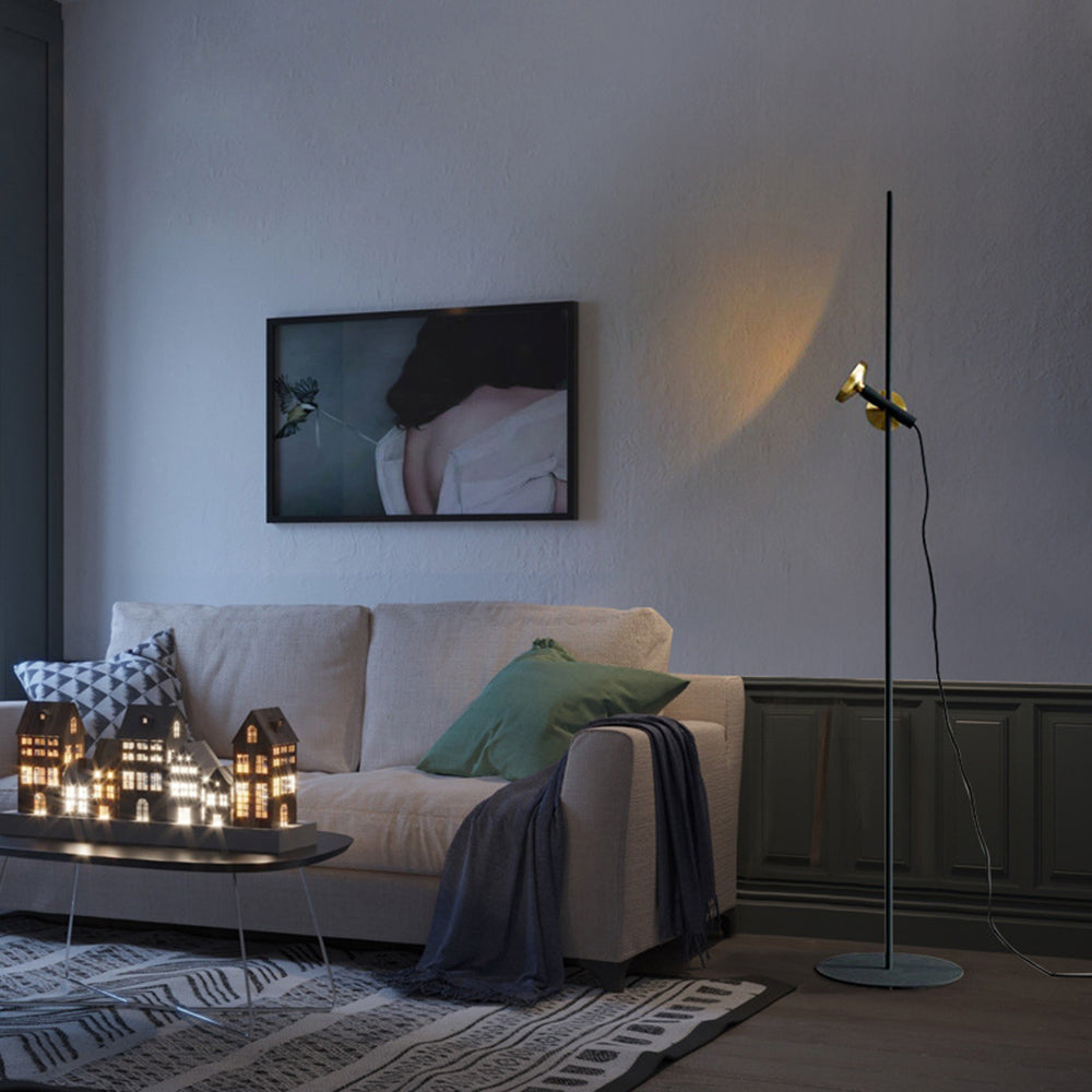 Salgado Moderne LED Vloerlamp Zwart Metaal Eetkamer Slaapkamer