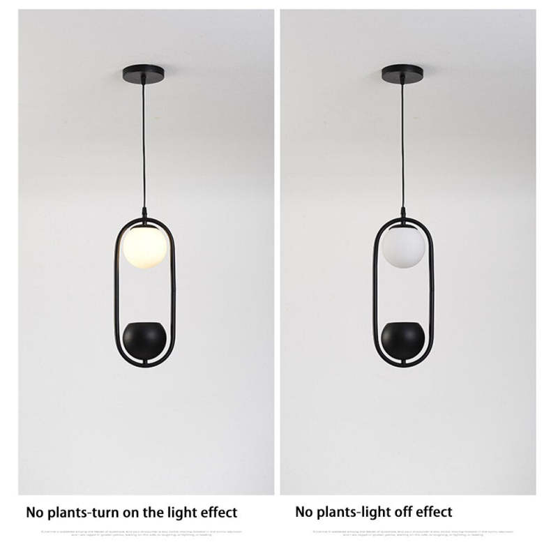 Edge Design LED Hanglamp Zwart Metaal Glas Eetkamer Slaapkamer