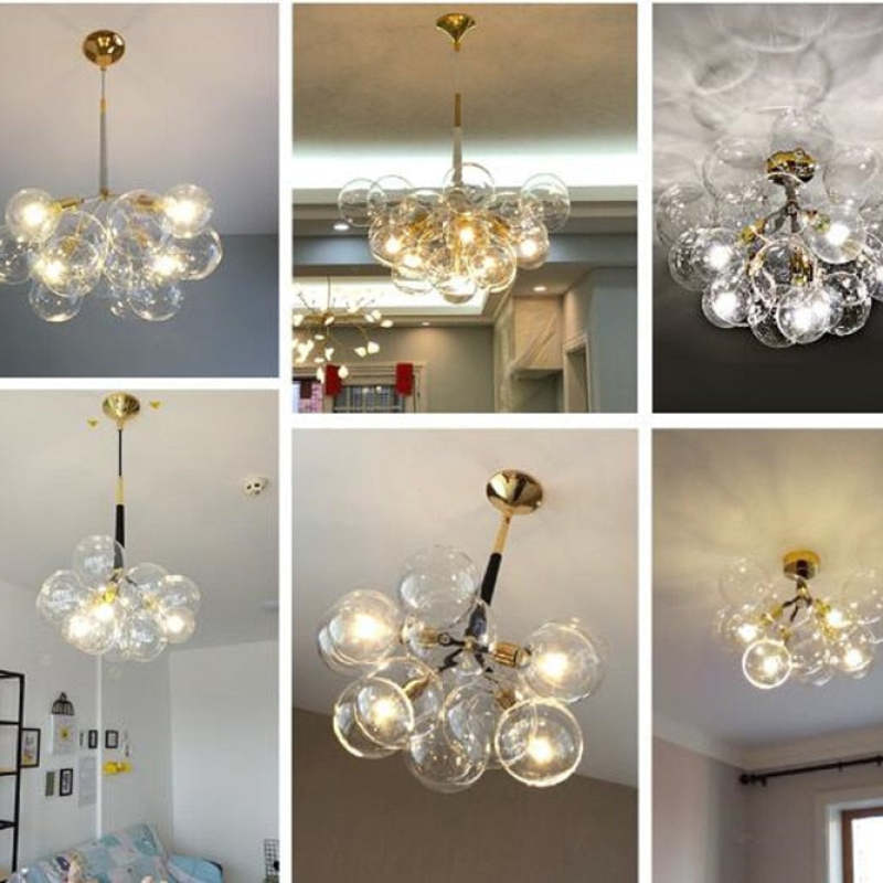 Valentina Hanglampen Transparante Bubbel Slaapkamer Woonkamer