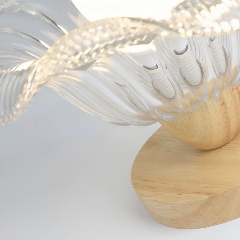 Sanna Moderne Design LED Plafondlamp Hout Slaapkamer Woonkamer