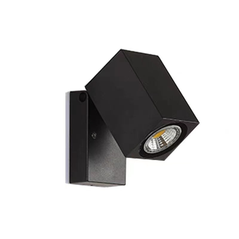Orr Kleine LED Wandlamp Zwart Metaal Acryl Buiten Tuin Hal