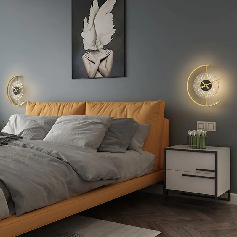 Nielsen Retro Kleine Ronde LED Wandlampen Metaal Woonkamer Eetkamer