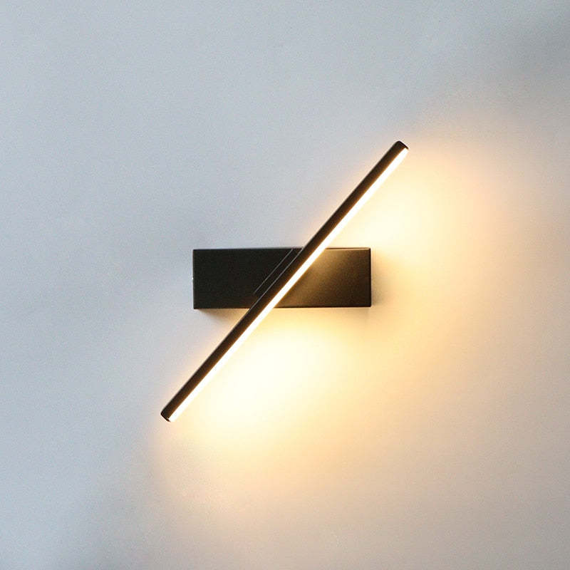Edge Modern Industriele LED Wandlamp Zwart/Wit Metaal Silicium Woon/Slaapkamer