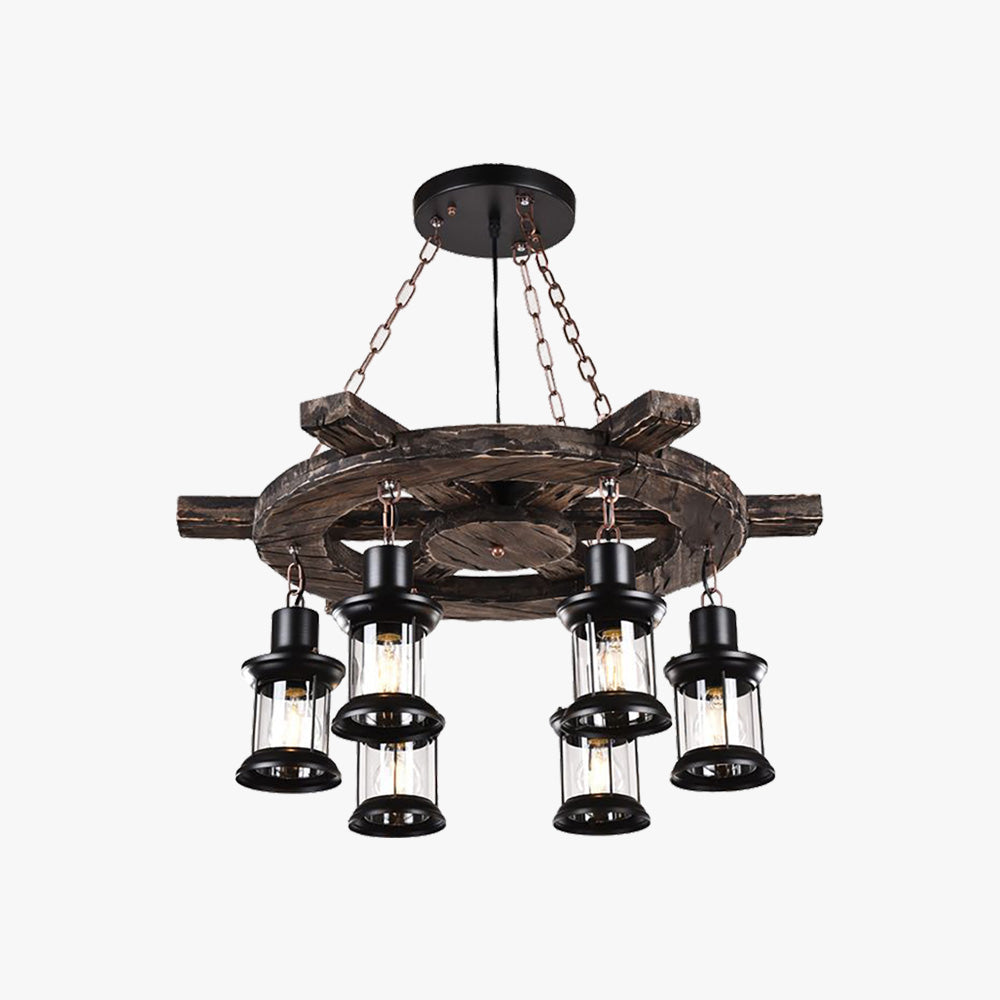 Austin Industriële Piraten LED Hanglamp Hout/Metaal Woonkamer/Bar/Restaurant