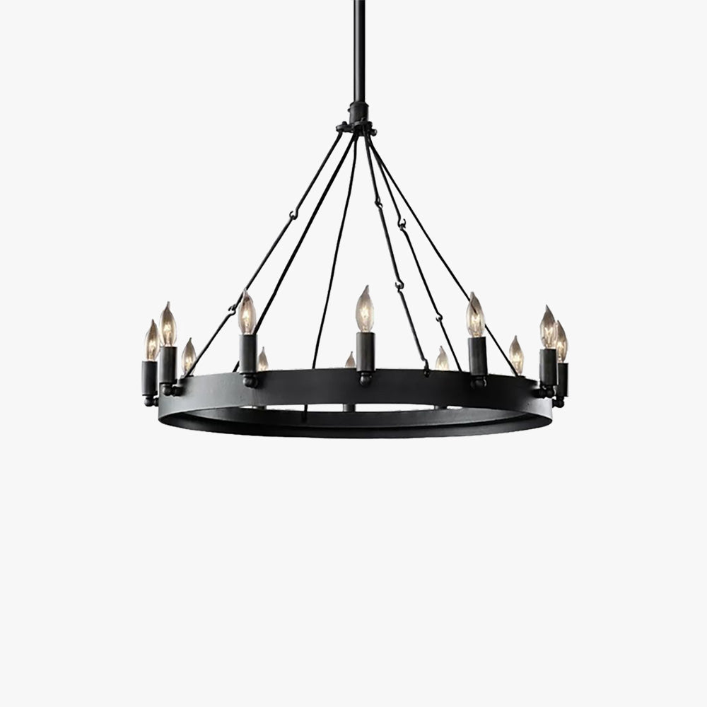 Alessio Industriele LED Hanglamp Zwart Metaal Woon/Slaapkamer Eettafel