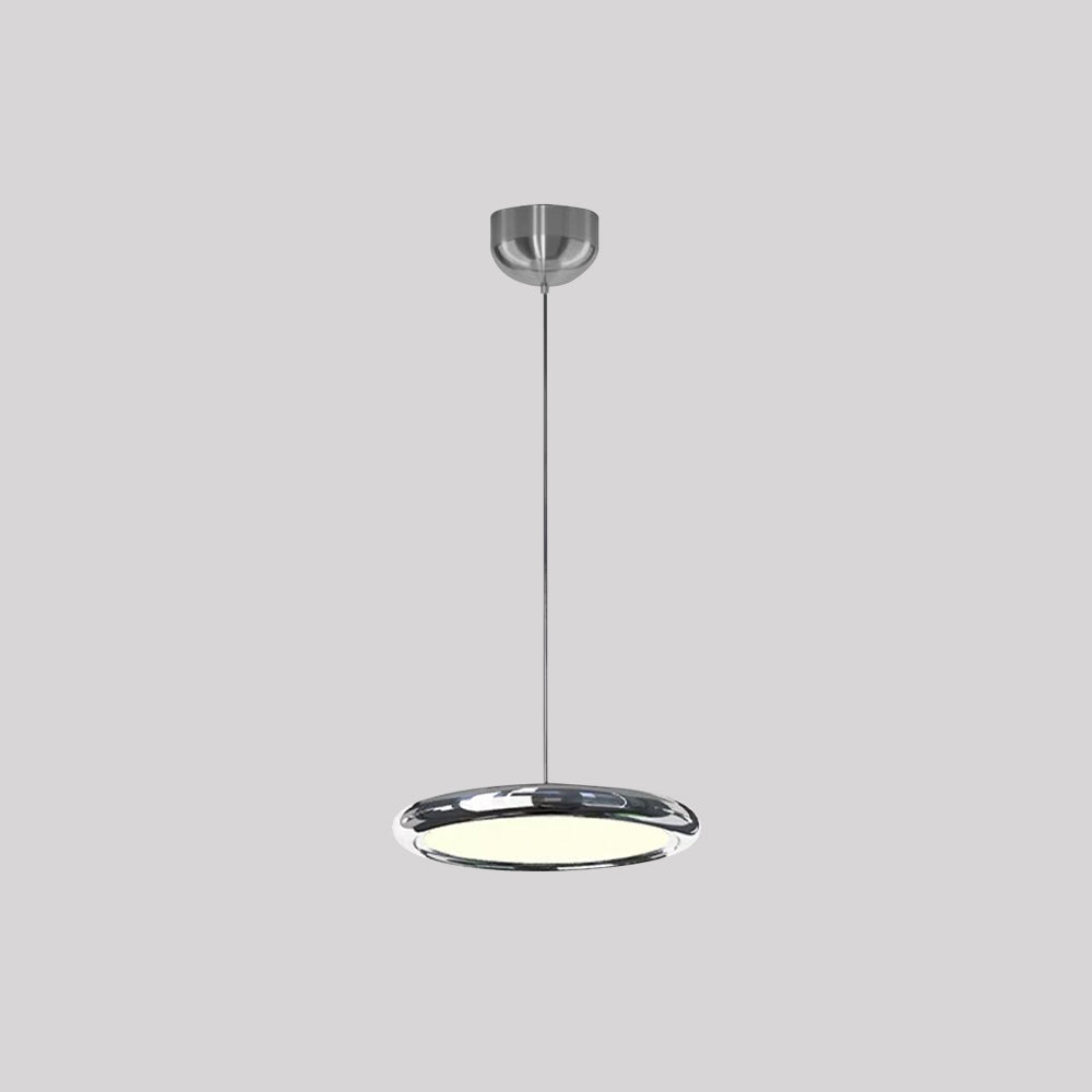 Welsh Minimalistisch Cirkel LED Hanglamp Metaal/Acryl Silver/Goud/Roségoud Slaap/Woon/Eetkamer