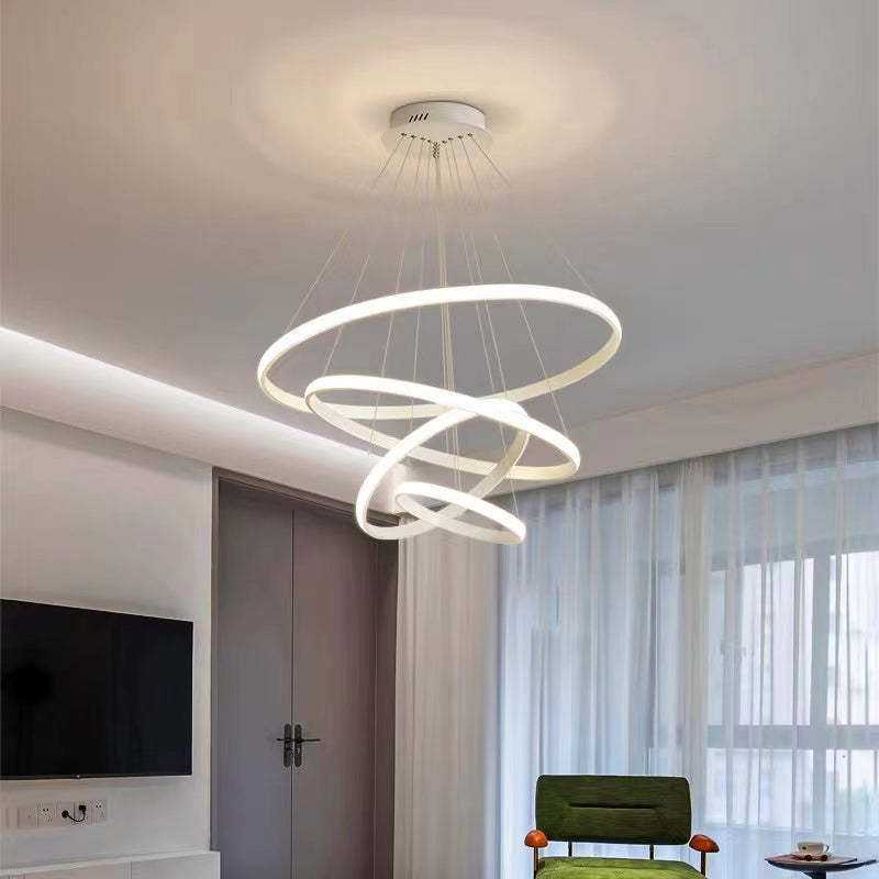 Arisha Moderne LED Hanglampen Wit Buitenste Verlicht 2/3/4 Ringen