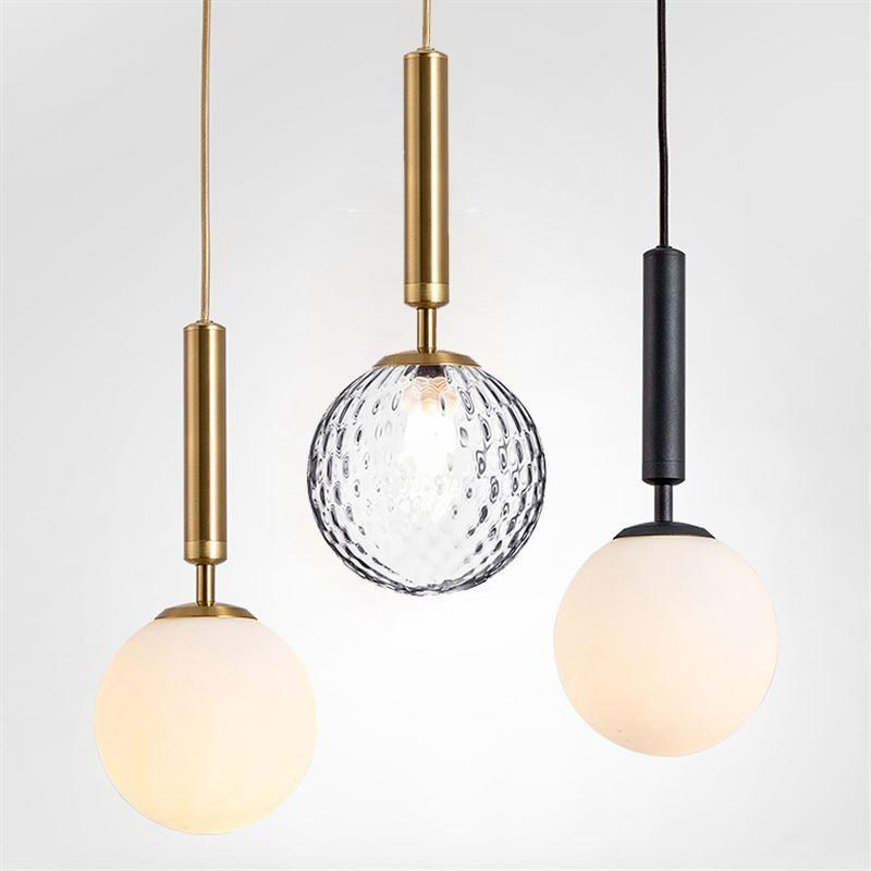 Valentina Modern LED Hanglampen Zwart Wit Metaal Glas Eetkamer