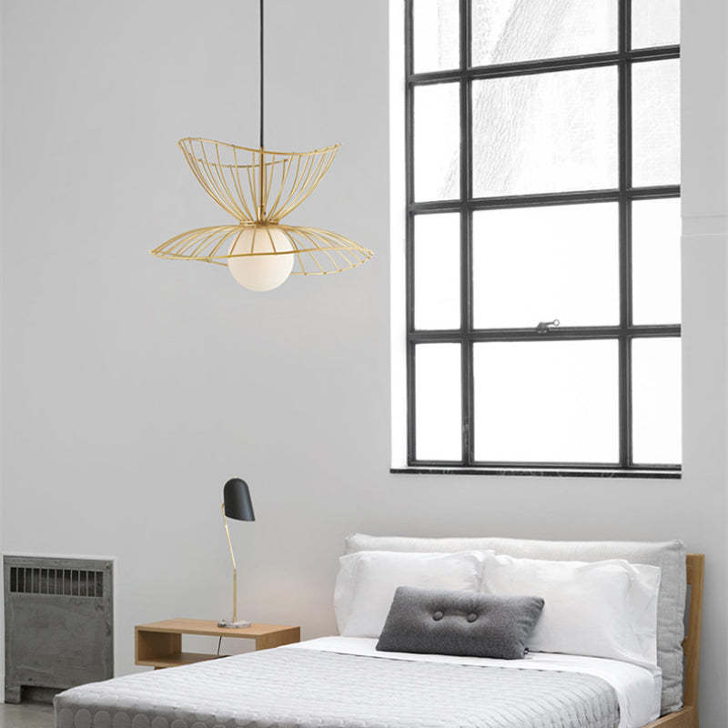 Renée Vertigo Design LED Esthetisch Hanglampen Zwart/Goud Metaal Slaapkamer