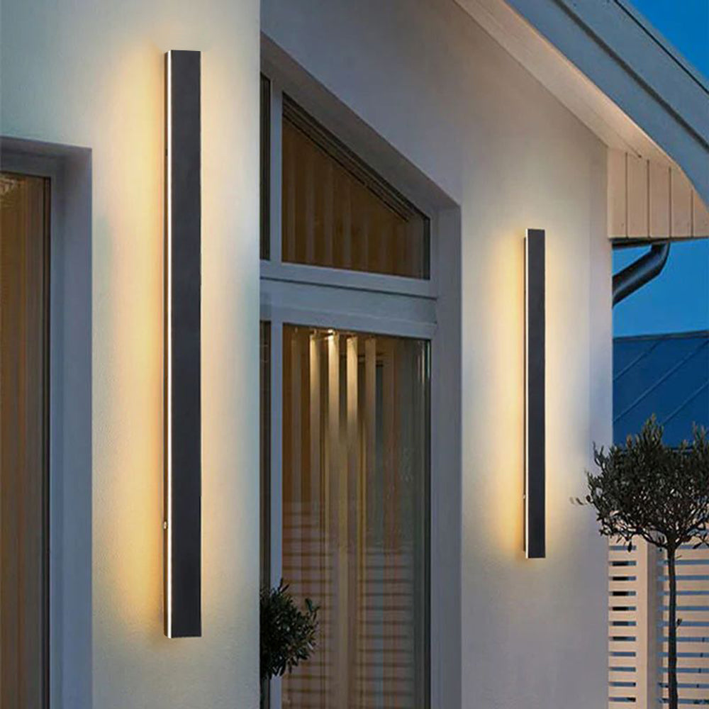 Edge Moderne Design LED Wandlampen Zwart Metaal Tuin Hal