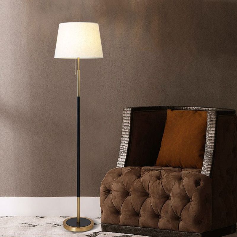 Eryn Moderne Cilinder Metalen Stoffen Vloerlamp Zwart/Wit/Rood/Beige Metaal/Stof Woonkamer/Slaapkamer