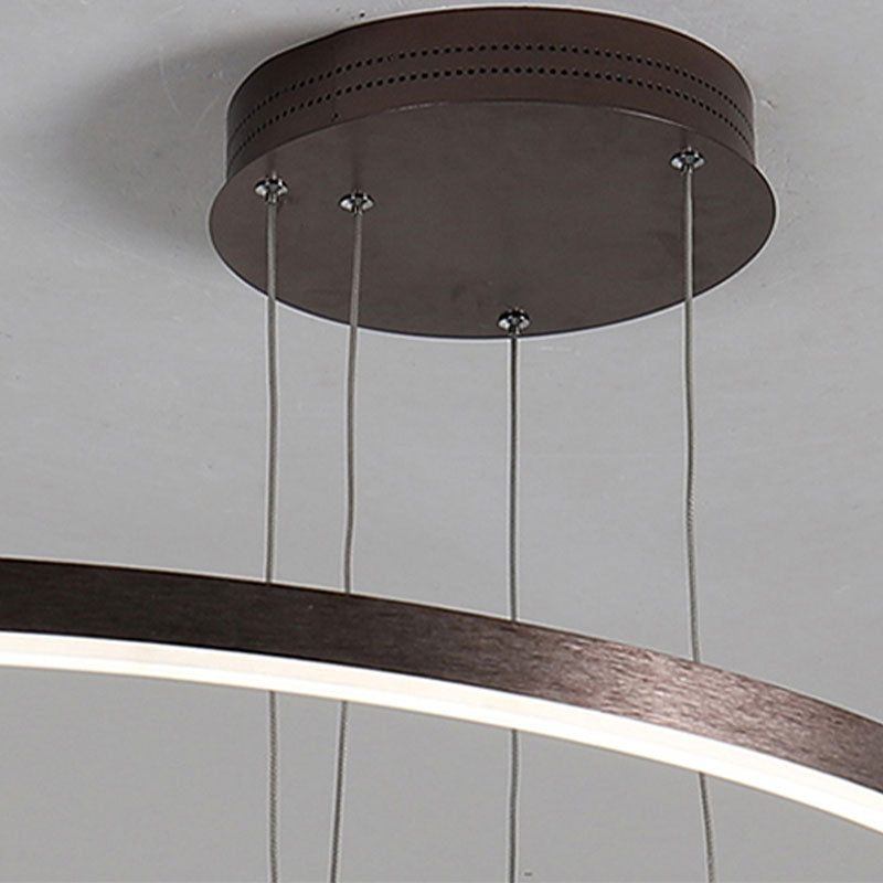 Arisha Moderne Grote  Hanglampen Wit Metaal Slaapkamer  Woonkamer Tir-Cirkel