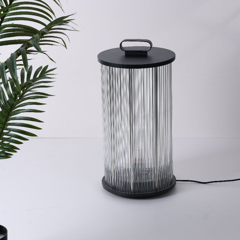 Orr Kleine LED Vloerlampen Zwart Metaal Glas Buiten Tuin Hal