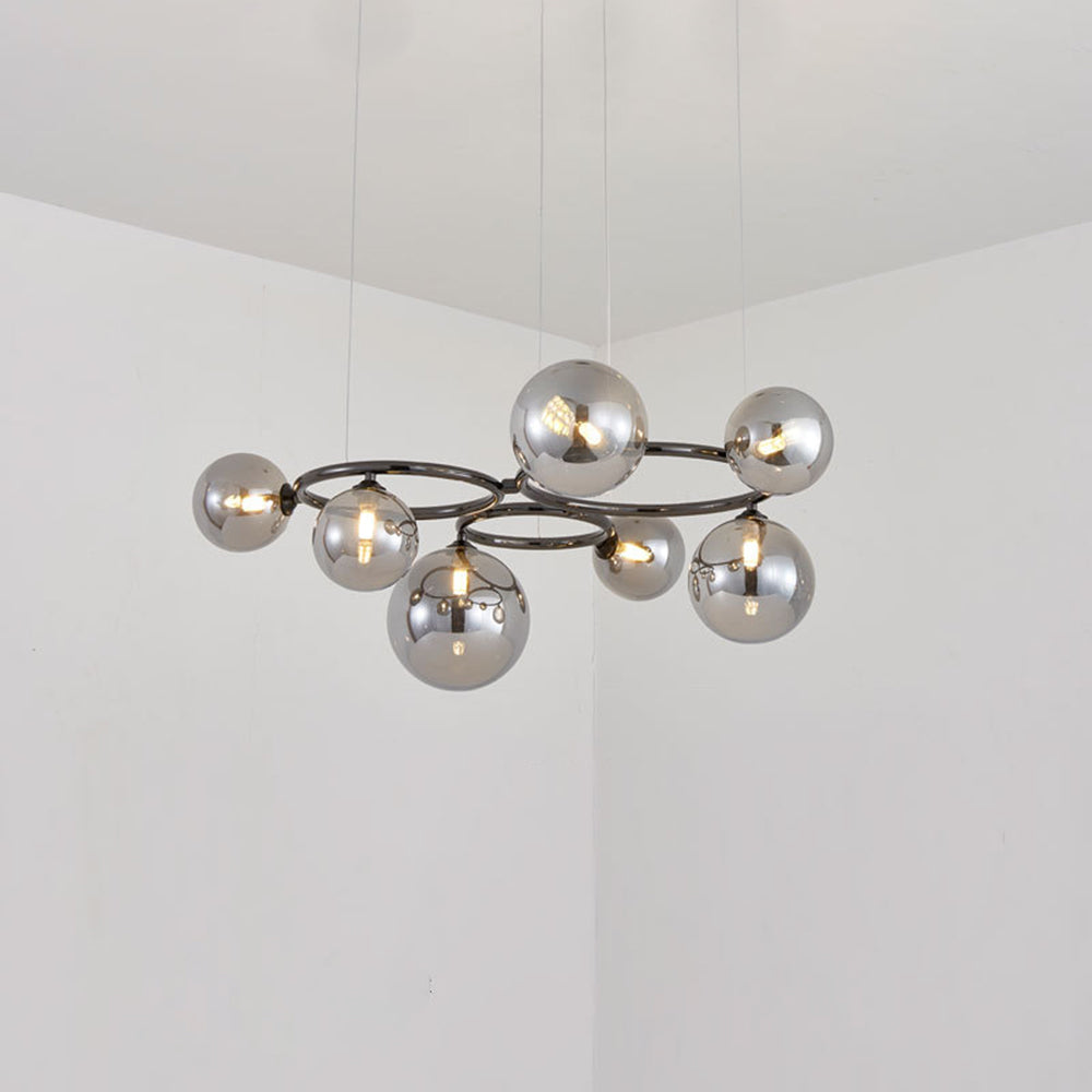 Valentina Moderne Design LED Wave Hanglamp Metaal/Glas Wit/Goud Woon/Slaap/Eetkamer