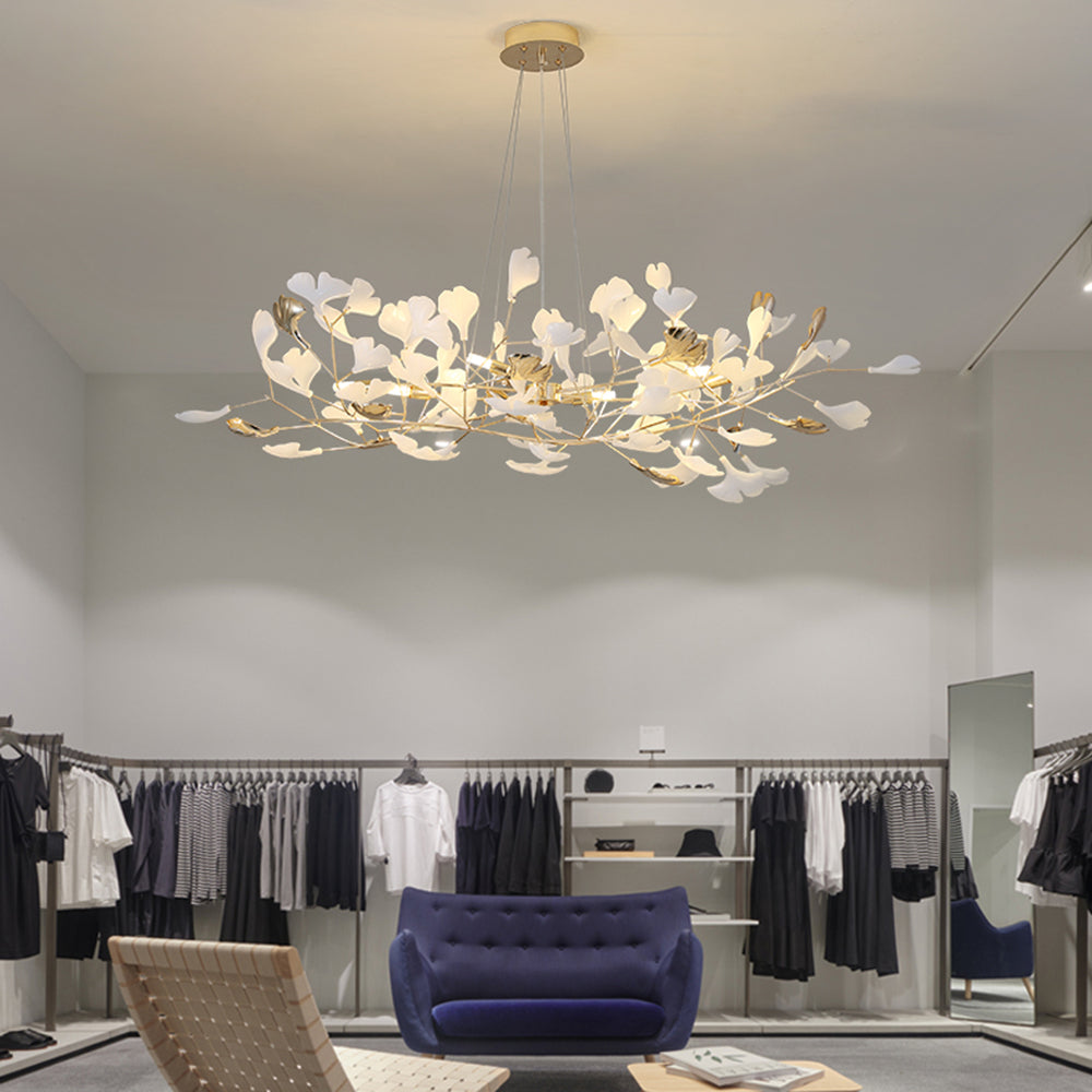 Olivia Flowerpot LED Hanglamp Wit Gouden Metaal Woonkamer Eetkamer