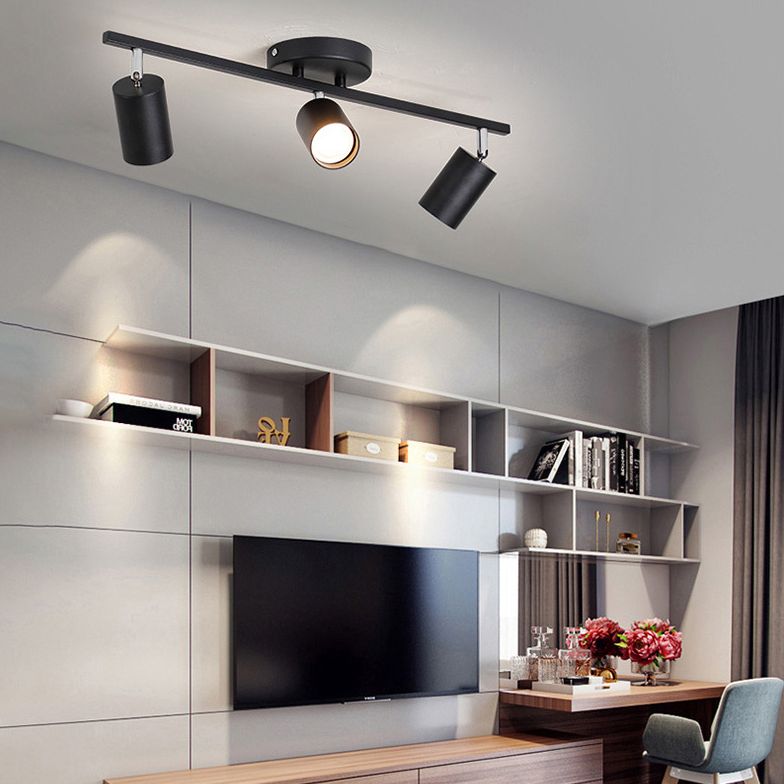 Freja Modern Design LED Spotlight Zwart/Wit Metaal Woonkamer