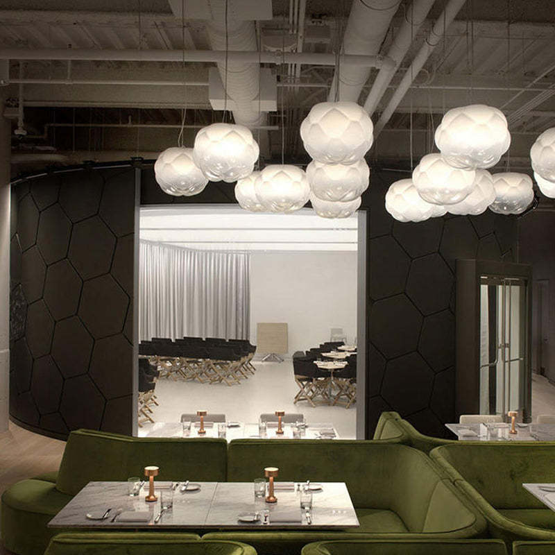 Bostock Design Moderne LED Hanglampen Wit Glas Metaal Eetkamer