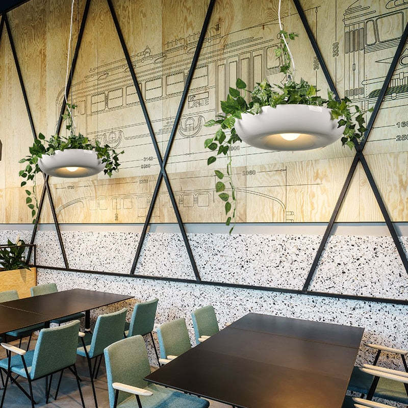 Nest Moderne Sky Garden Hanglampen Zwart Grone Wit Eetkamer