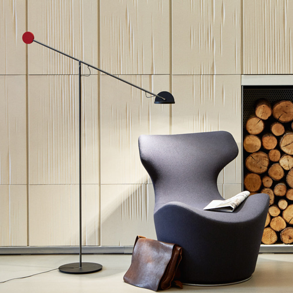 Avi Design LED Vloerlamp Zwart Metaal Eetkamer Slaapkamer
