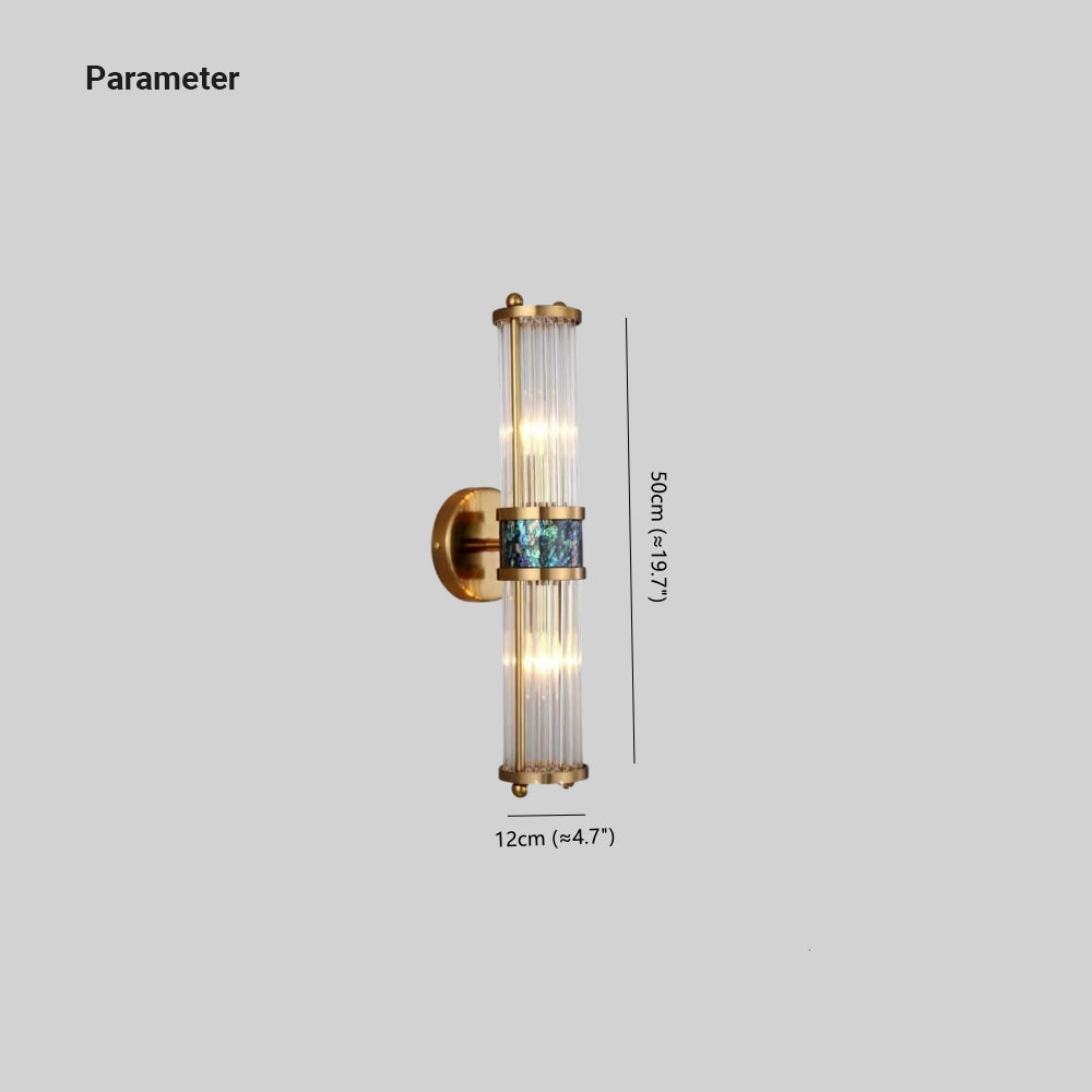 Alana Vintage Design LED Wandlamp Glass Slaapkamer Woonkamer