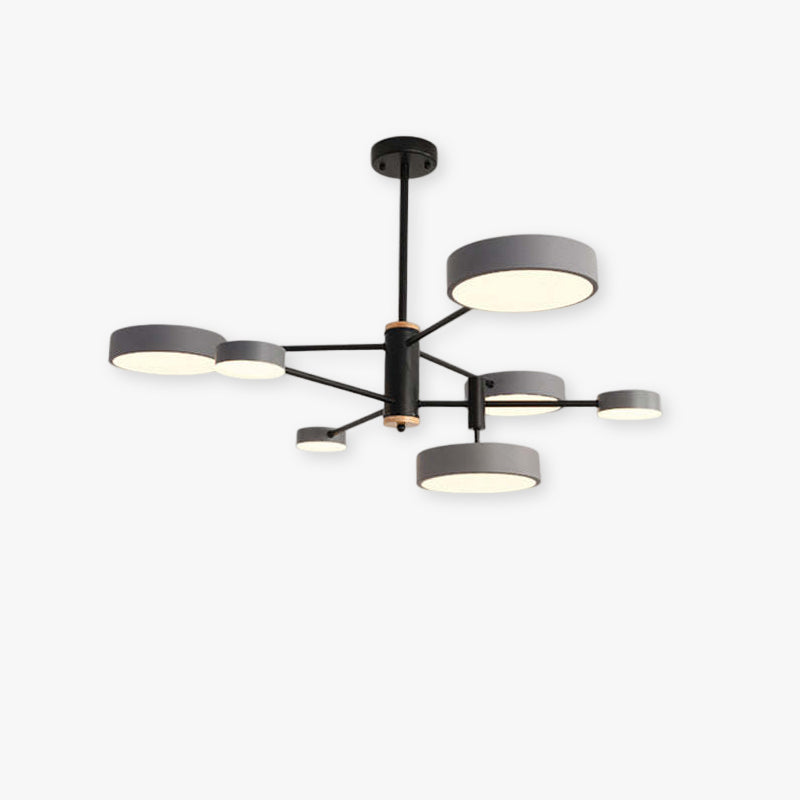 Sienna Moderne LED Hanglampen Grijs Wit Goud Metaal Slaap/Woon/Eetkamer