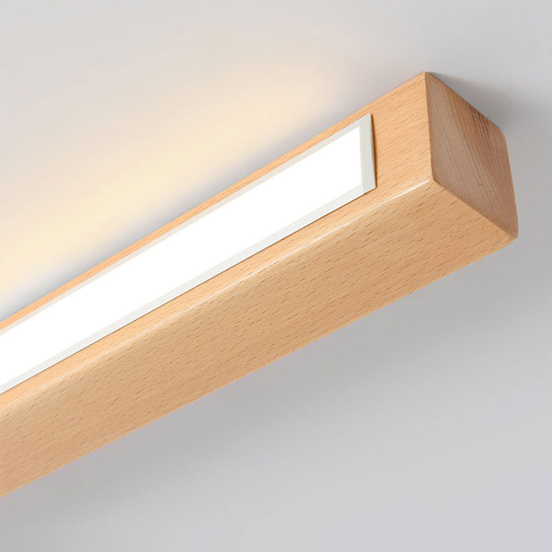 Edge Moderne LED Plafondlampen Houten Metaal Slaapkamer Woonkamer