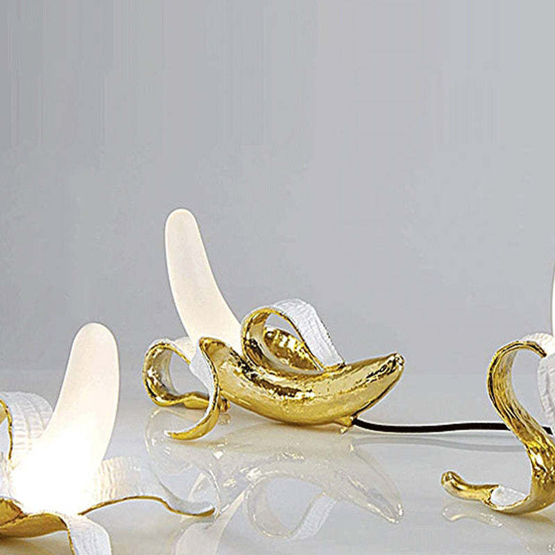 Fateh Design LED Tafellampen Geel Goud Hars Glas Woonkamer Slaapkamer