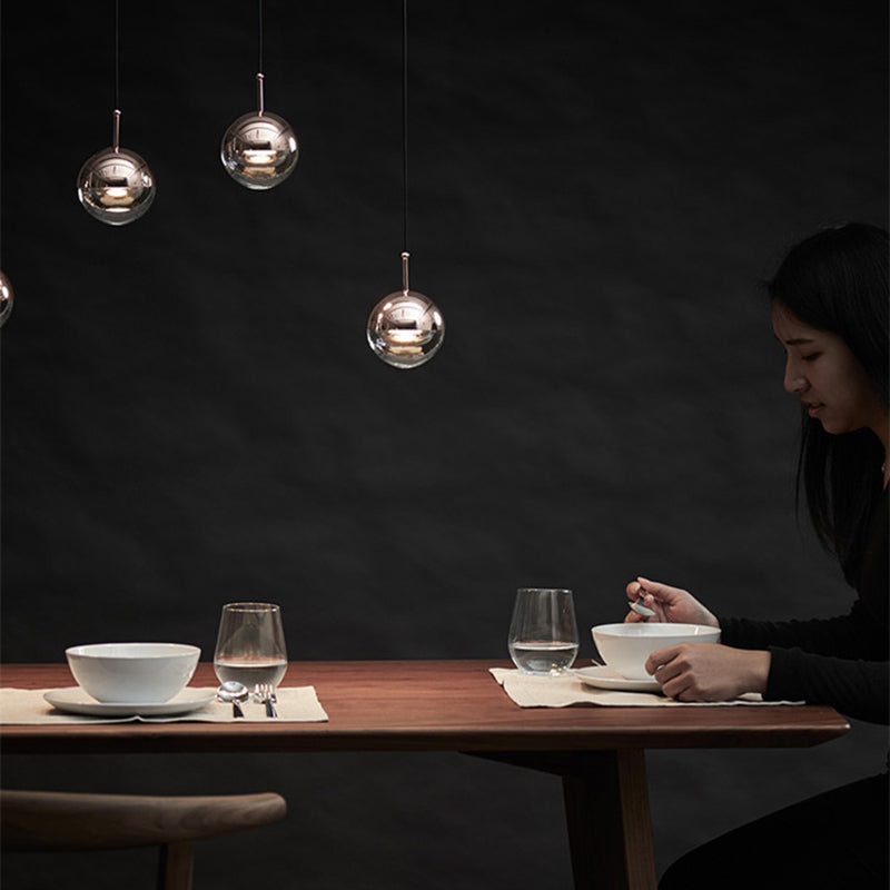 Valentina Bol LED Hanglampen Goud Metaal Glas Eetkamer Woonkamer
