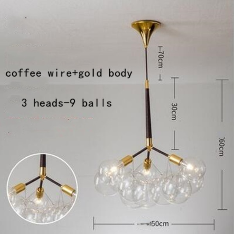 Valentina Hanglampen Transparante Bubbel Slaapkamer Woonkamer