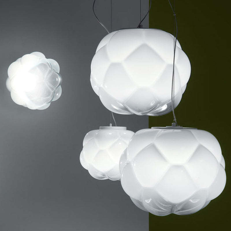 Bostock Design Moderne LED Hanglampen Wit Glas Metaal Eetkamer