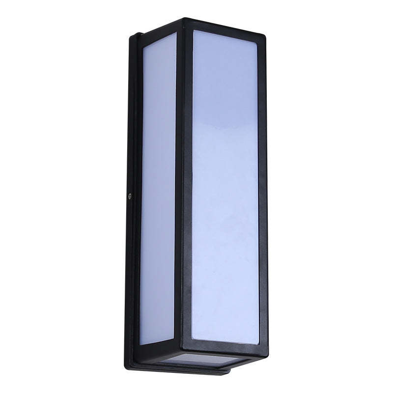 Orr Retro LED Wandlampen Zwart Metaal Acryl Tuin Hal Buiten