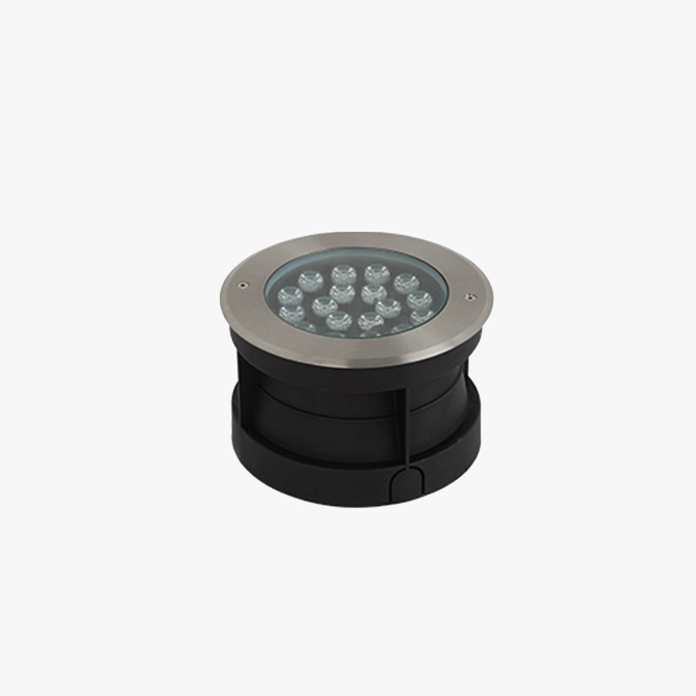 Orr Moderne Ronde LED Buitenlamp Zwart/Zilver Metaal Tuin Hal