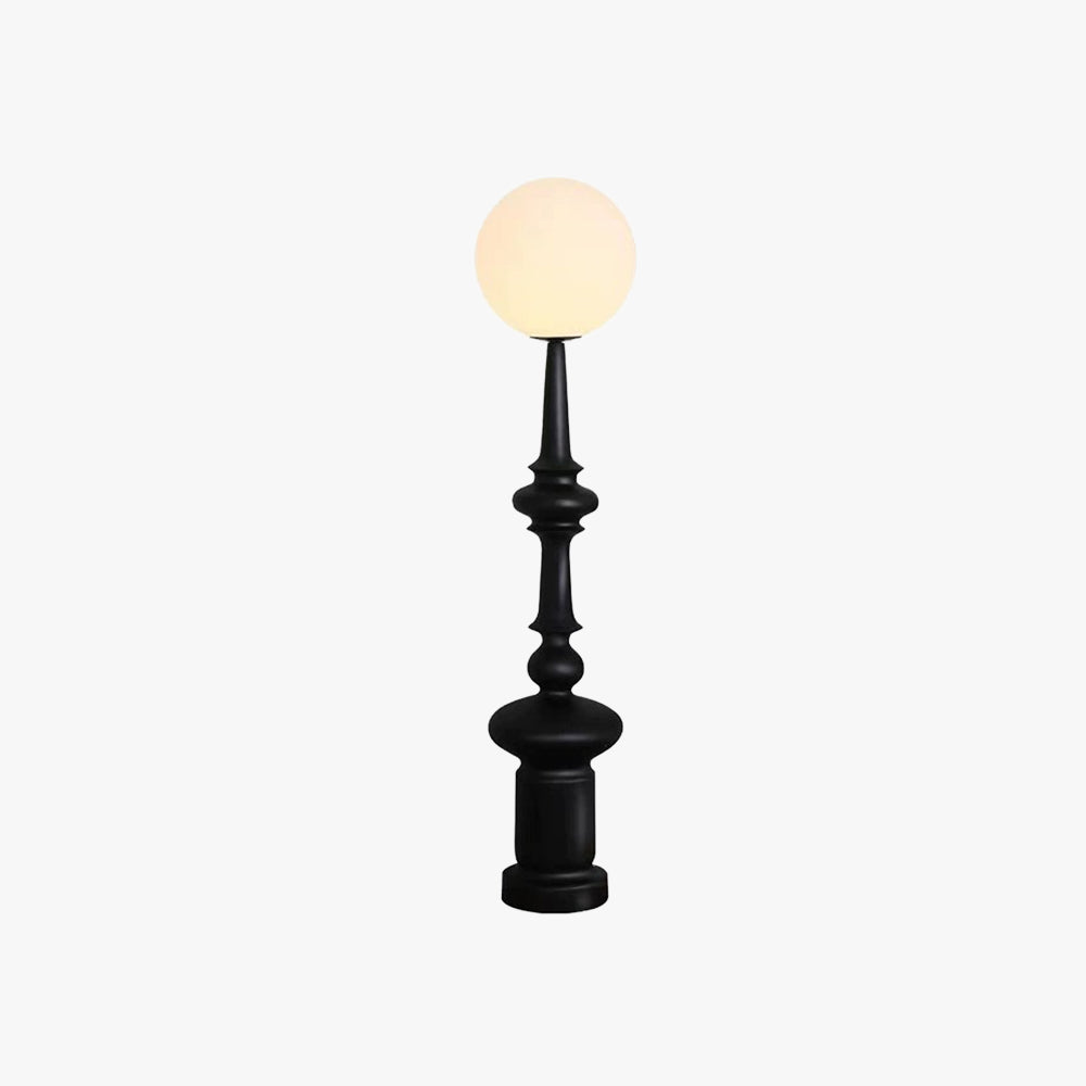 Salgado Rome LED Vloerlamp Zwart Metaal Glas Slaapkamer Eetkamer