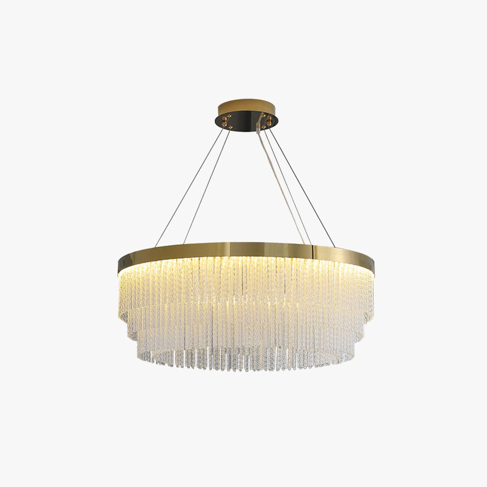 Colon Moderne Art Deco Hanglamp Goud Metaal/Kristal Woonkamer