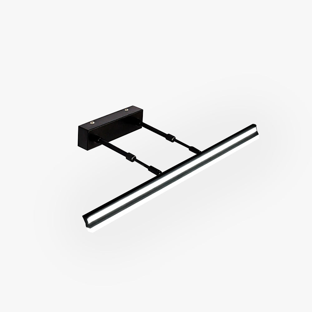Edge Industriële Lineaire Metalen/Acryl Wandlamp Zwart