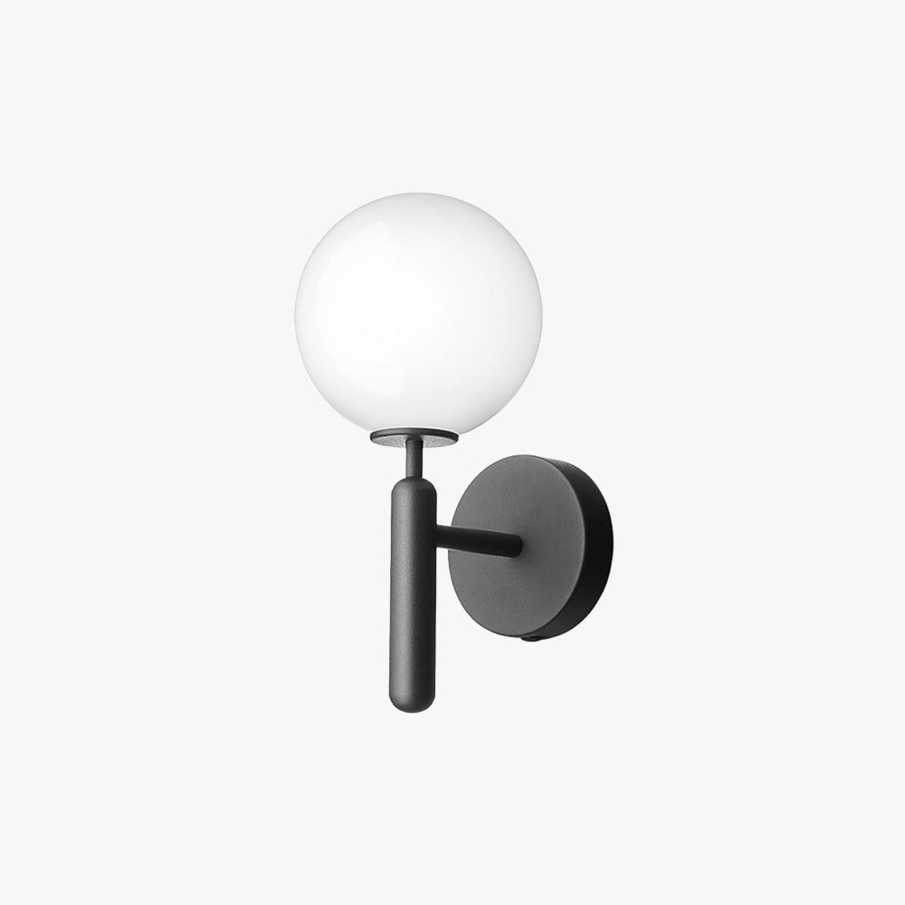 Valentina Moderne Design LED Wandlamp Globe Metaal/Glas Zwart/Goud Hal/Eetkamer/Woonkamer