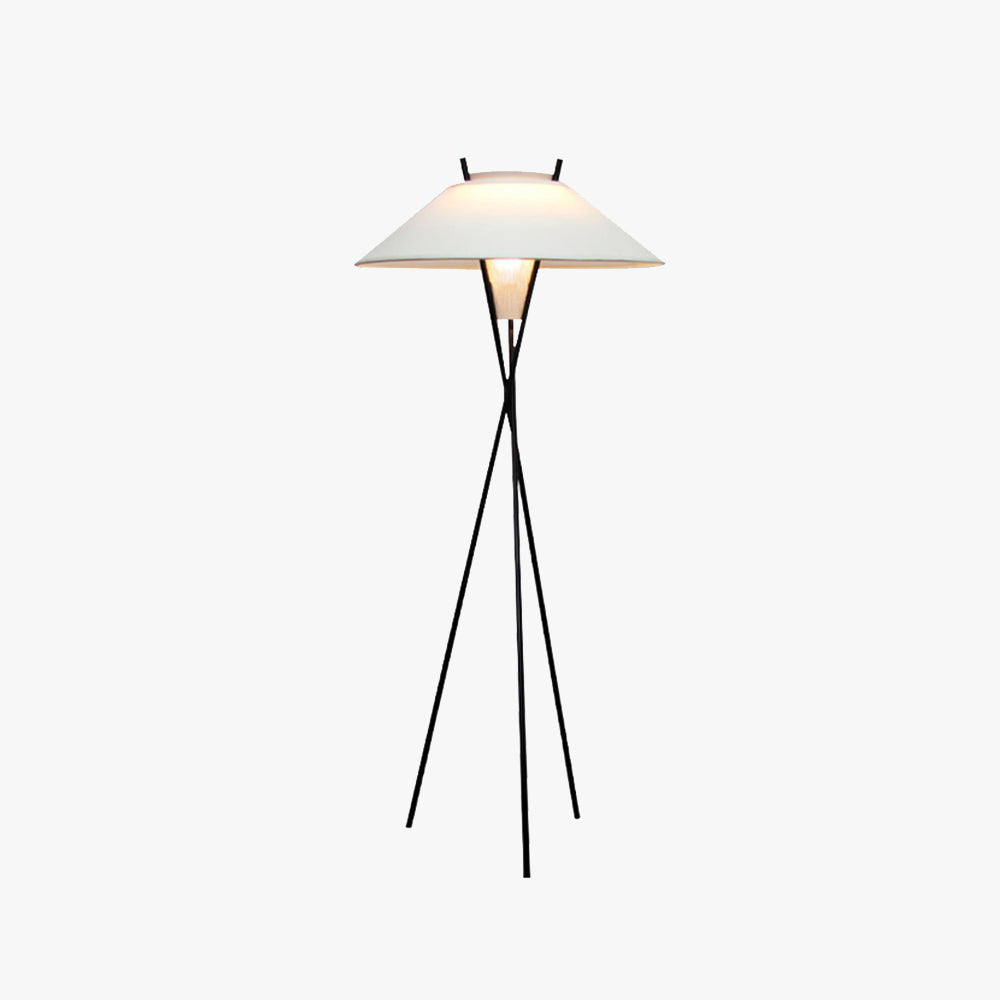 Carins Moderne LED Vloerlamp Metaal/Stof Wit Slaap/Woon/Eetkamer