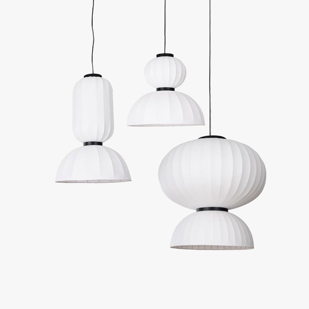 Renée Moderne LED Hanglamp Metaal/Kunstzijde Wit/Zwart Slaap/Woon/Eetkamer
