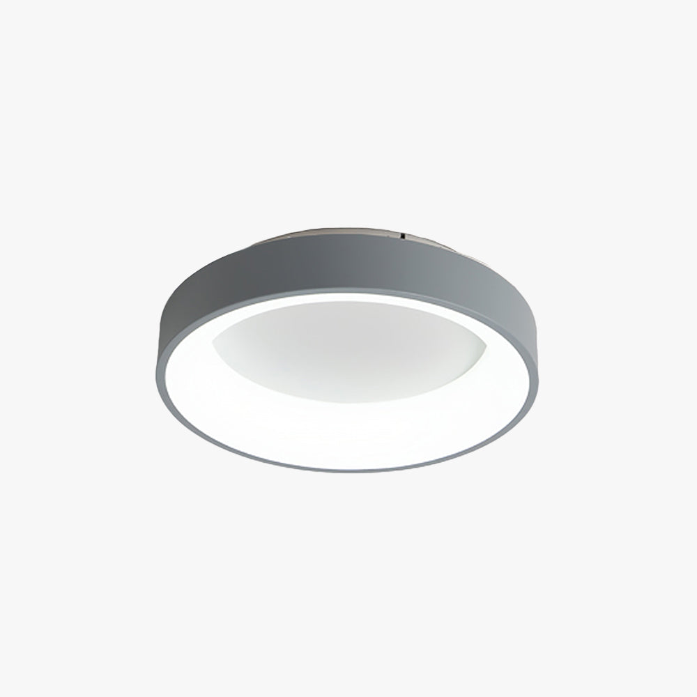 Quinn Moderne Ronde LED Plafondlamp Metaal/Acryl Wit/Grijs Woon/Eetkamer