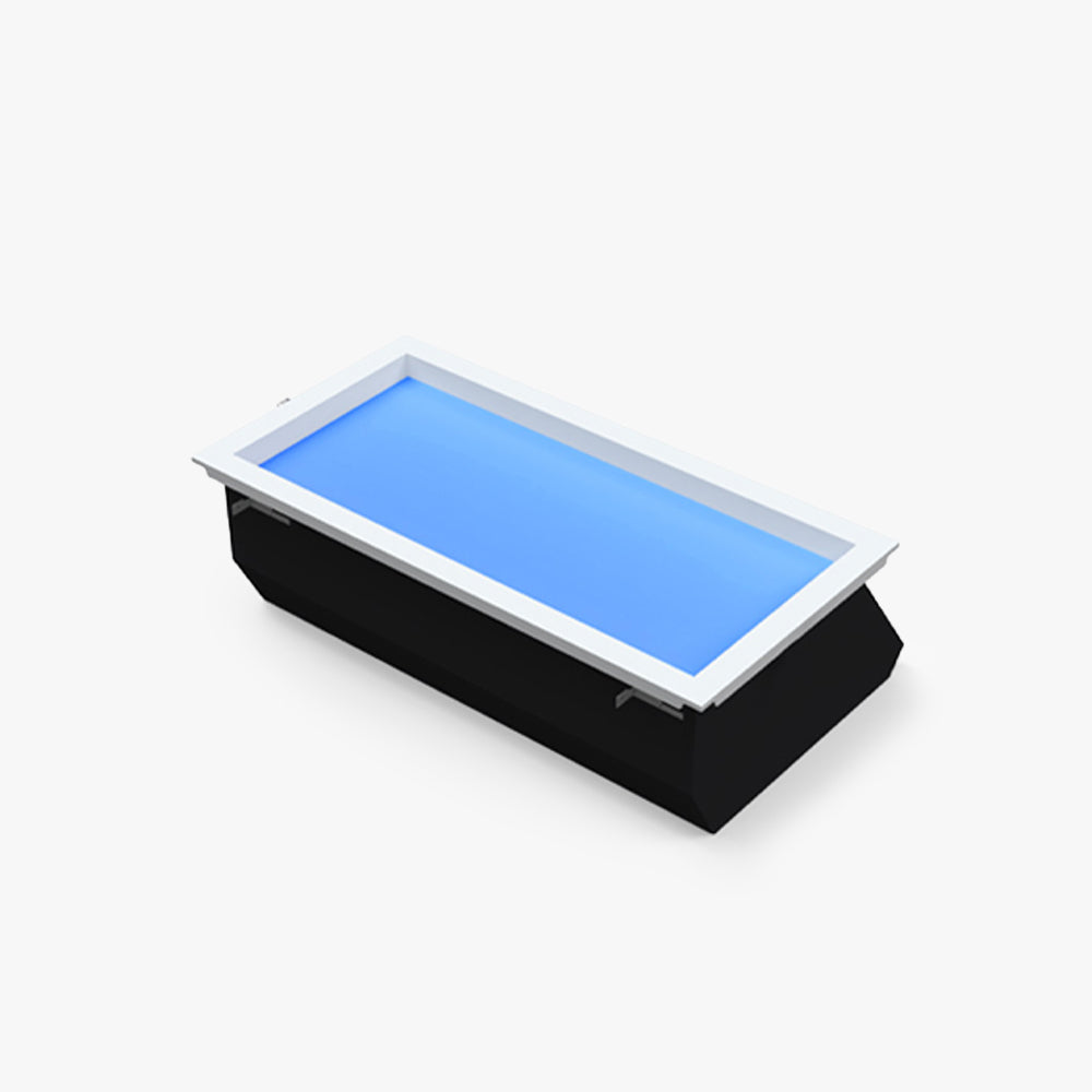 Edge Modern LED Plafondlamp Zwart&Blauw Woon/Bad/Eetkamer Metaal&Acryl