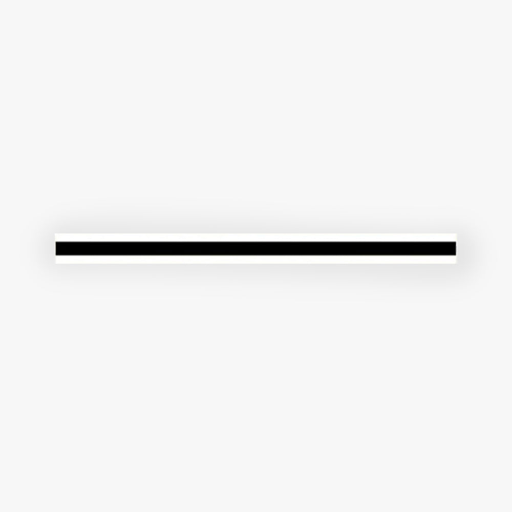 Edge Modern Minimalistische Lineaire Metaal/Acryl Wandlamp Zwart